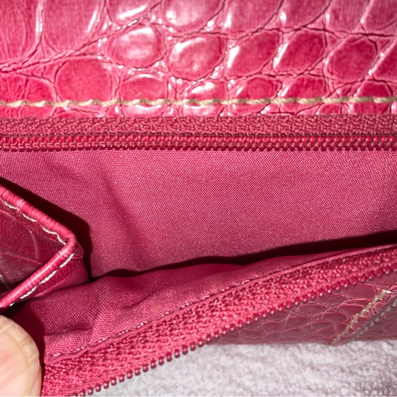 Wallet, Liz Claiborne Pink Croc Embossed - Picture 6 of 6